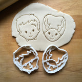 Set of 2 Cute Bride and Frankenstein Cookie Cutters/Dishwasher Safe