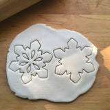 Set of 2 Snowflake/Cut-Out Centers Cookie Cutters/Dishwasher Safe