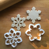 Set of 2 Snowflake/Cut-Out Centers Cookie Cutters/Dishwasher Safe