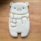 Set of 3 Cute Bear with Scarf Cookie Cutters/Dishwasher Safe