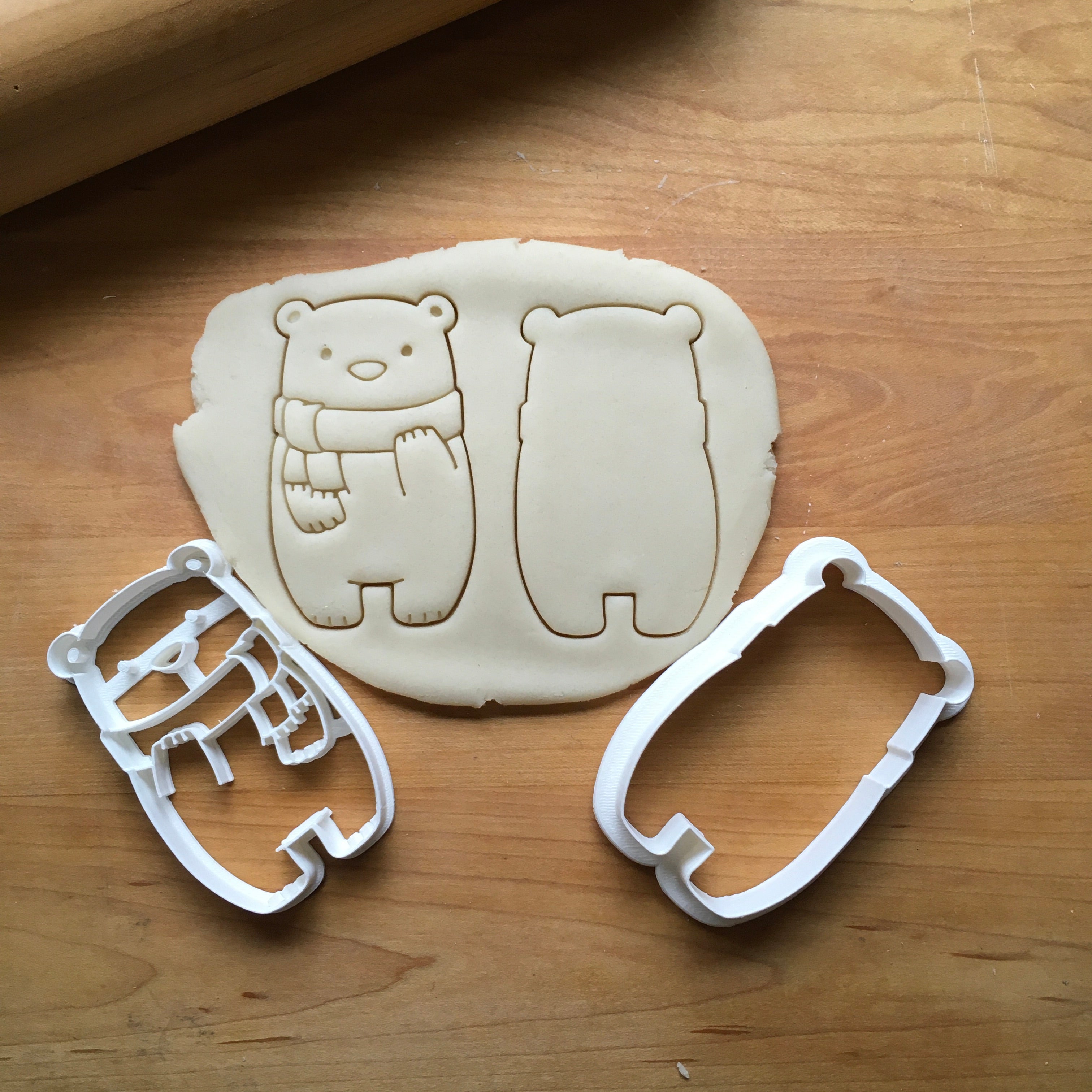 Set of 2 Cute Standing Bear Cookie Cutters/Dishwasher Safe