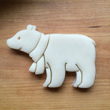 Polar Bear with Scarf Cookie Cutter/Dishwasher Safe