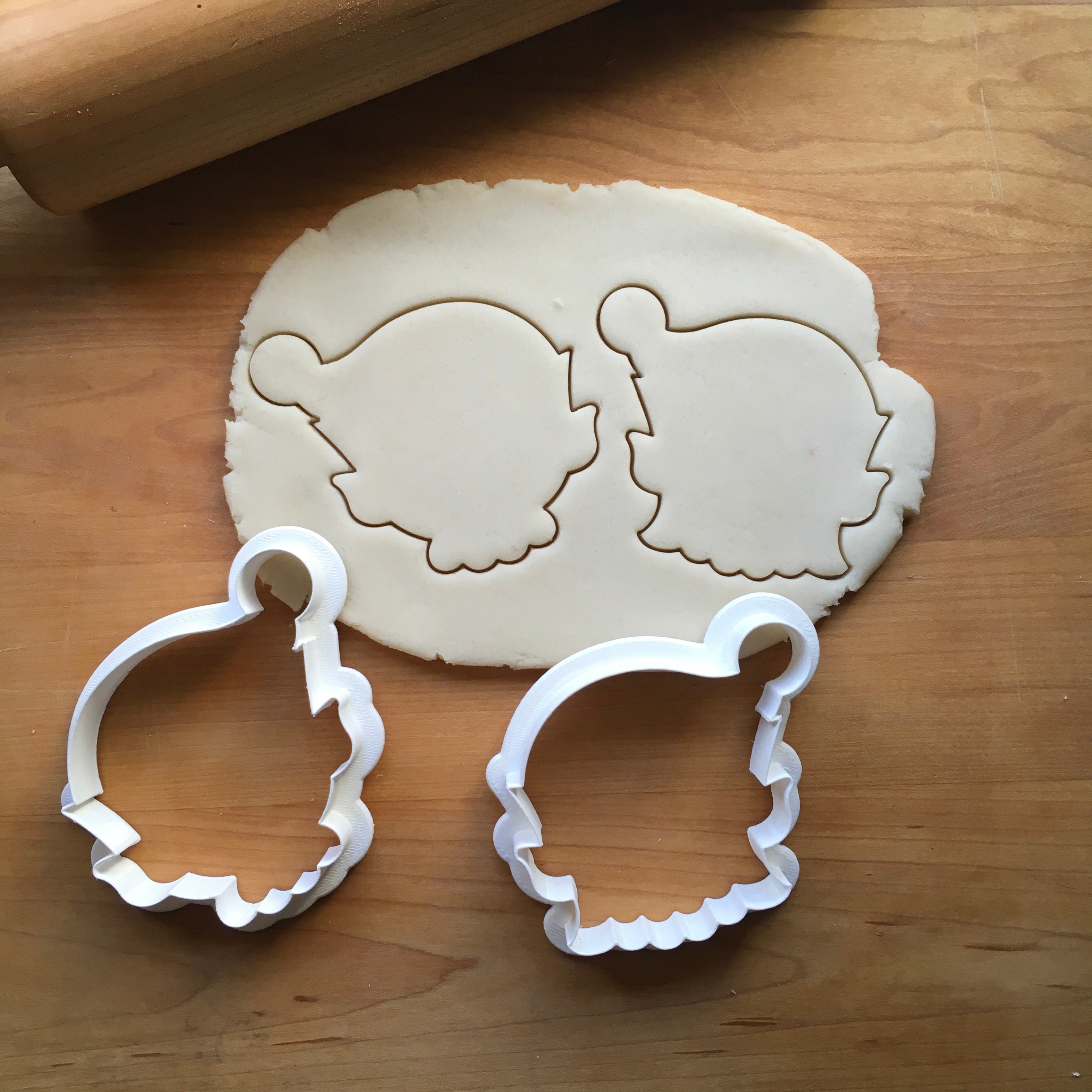 Set of 2 Boy and Girl Elf Cookie Cutters/Dishwasher Safe