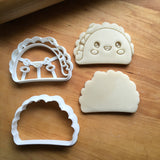 Set of 2 Smiling Taco Cookie Cutters/Dishwasher Safe