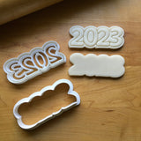 Set of Two 2023 v1 Cookie Cutters/Dishwasher Safe