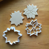 Set of 2 Christmas Poinsettia Cookie Cutters/Dishwasher Safe