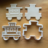 Set of 2 Train/Locomotive Caboose Christmas Cookie Cutters/Dishwasher Safe