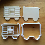 Set of 2 Train/Boxcar/Christmas Cookie Cutters/Dishwasher Safe