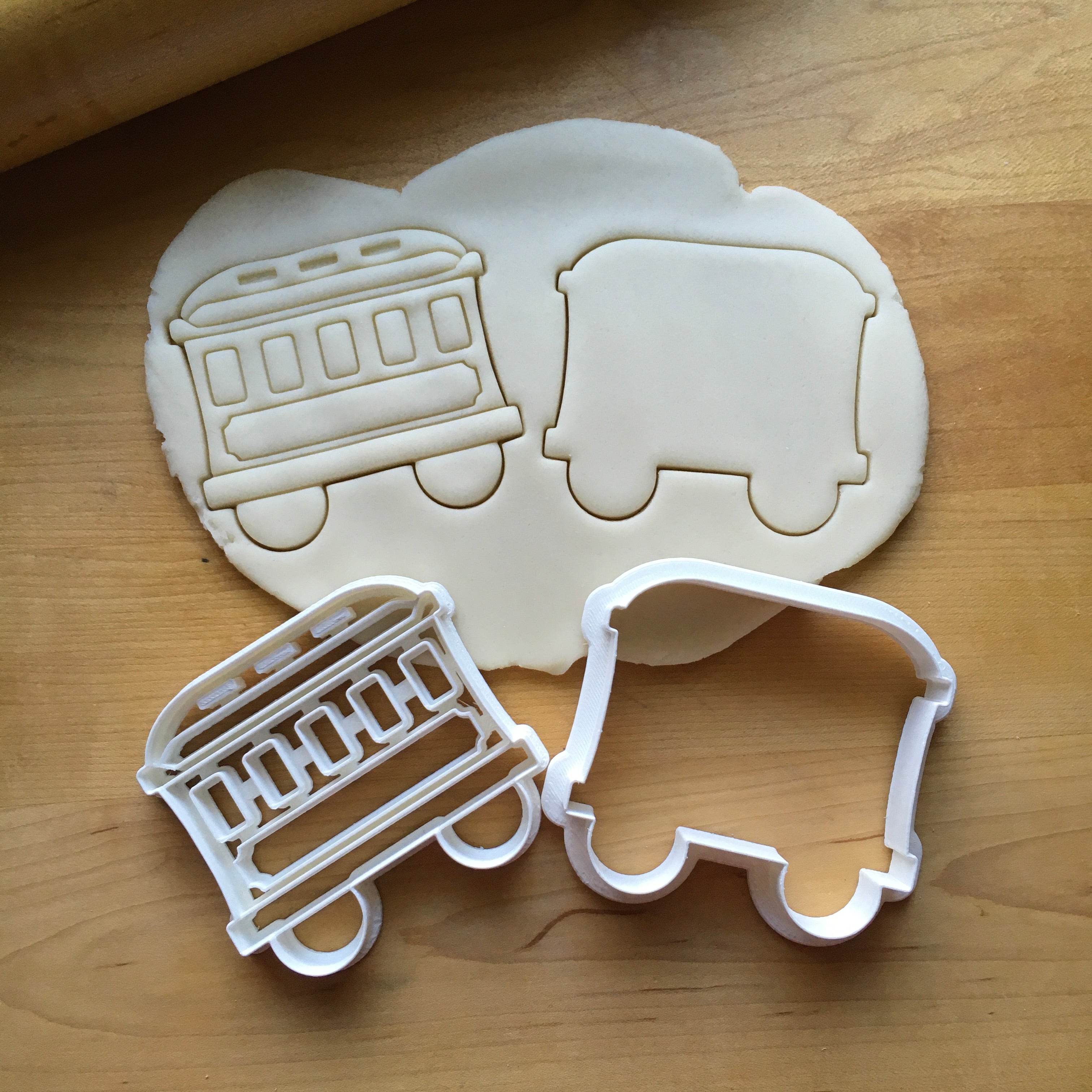 Set of 2 Train/Passenger Car/Christmas Cookie Cutters/Dishwasher Safe