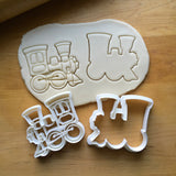 Set of 2 Train/Locomotive/Christmas Cookie Cutters/Dishwasher Safe