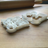 Set of 2 Train/Locomotive/Christmas Cookie Cutters/Dishwasher Safe