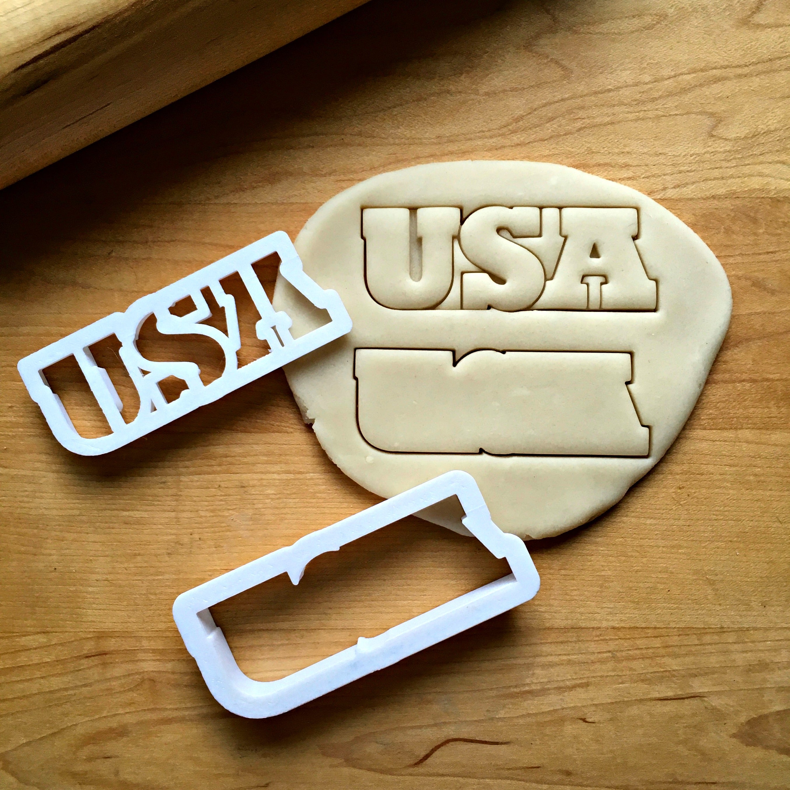 Set of 2 USA Cookie Cutters/Multi-Size/Dishwasher Safe