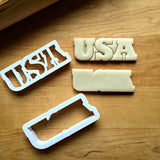 Set of 2 USA Cookie Cutters/Multi-Size/Dishwasher Safe