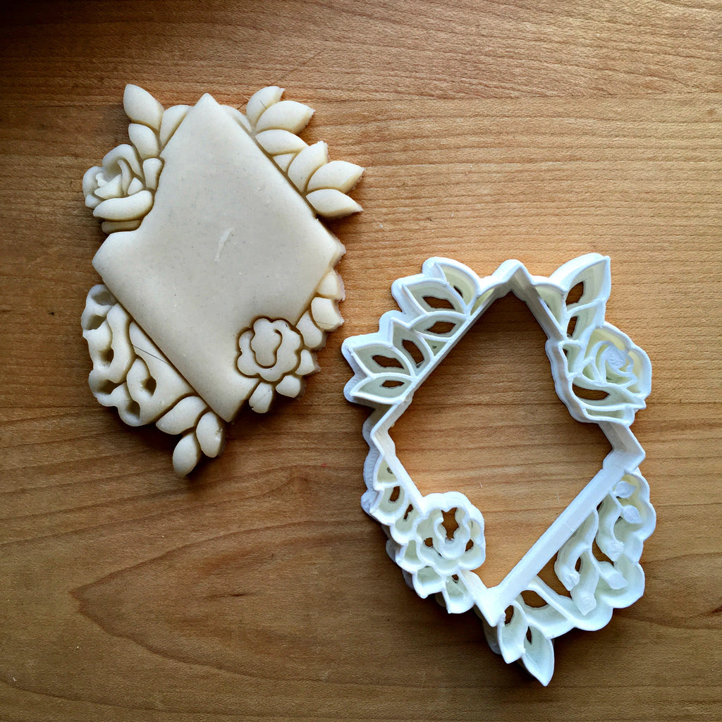 Floral Diamond Cookie Cutter/Dishwasher Safe