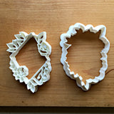 Set of 2 Floral Diamond Cookie Cutters/Dishwasher Safe