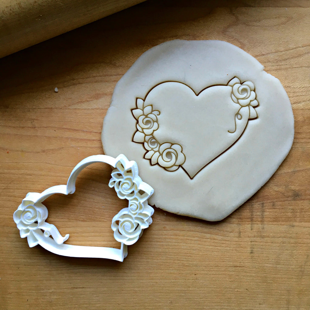 Floral Heart Cookie Cutter/Dishwasher Safe