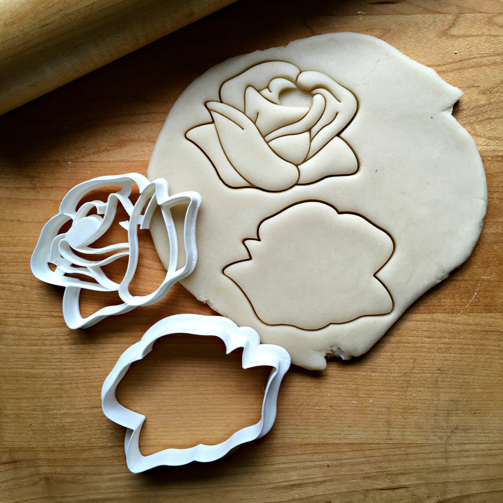 Set of 2 Rose Cookie Cutters/Dishwasher Safe