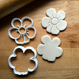 Set of 2 Petal Flower Cookie Cutters/Dishwasher Safe