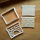 Set of 2 Fireplace Cookie Cutters/Dishwasher Safe