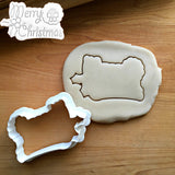 Merry Christmas Plaque Cookie Cutter/Dishwasher Safe