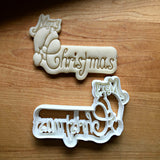 Merry Christmas Plaque Cookie Cutter/Dishwasher Safe