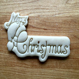 Merry Christmas Plaque Cookie Cutter/Dishwasher Safe