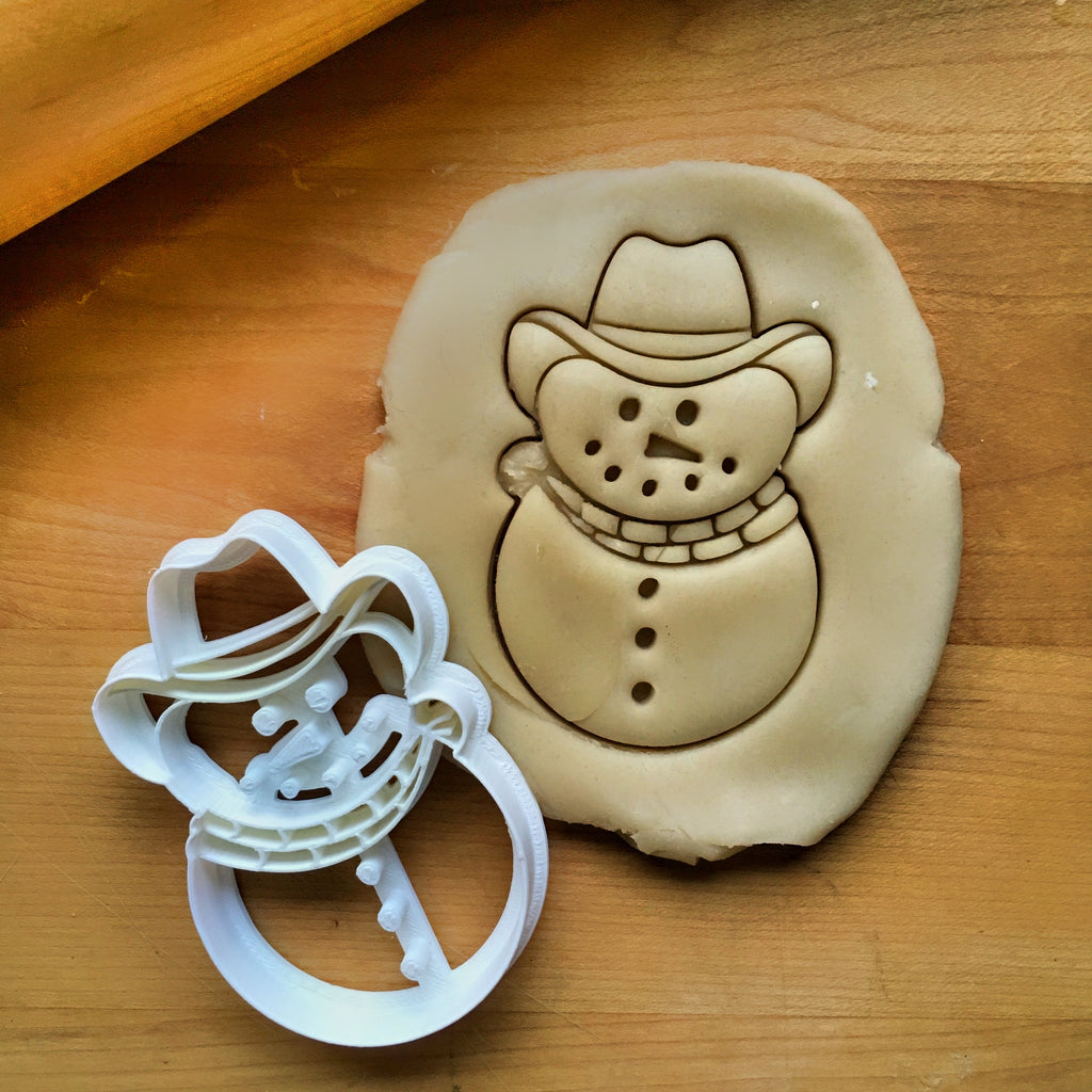 Cowboy Snowman Cookie Cutter/Dishwasher Safe