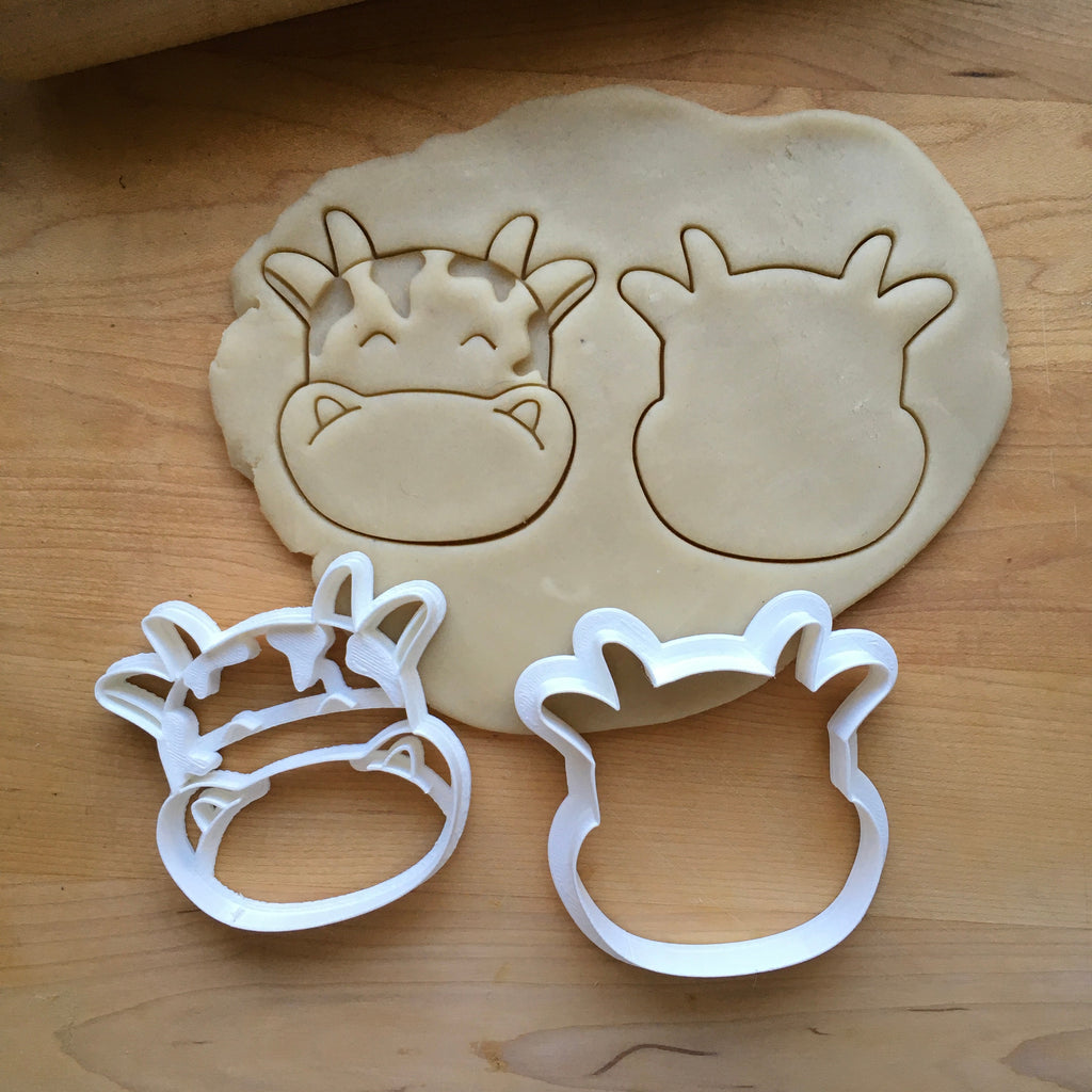 Set of 2 Cow Cookie Cutters/Dishwasher Safe