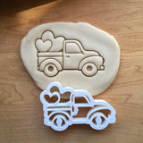 Pickup Truck with Hearts Cookie Cutter/Dishwasher Safe