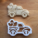 Pickup Truck with Hearts Cookie Cutter/Dishwasher Safe