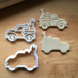 Set of 2 Easter Pickup Truck Cookie Cutters/Dishwasher Safe