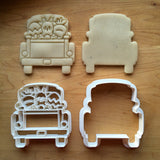 Set of 2 Easter Bunny Pickup Truck with Tailgate Cookie Cutters/Dishwasher Safe