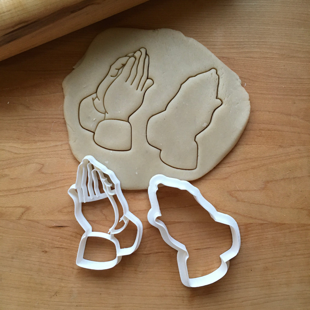 Set of 2 Praying Hands Cookie Cutters/Dishwasher Safe