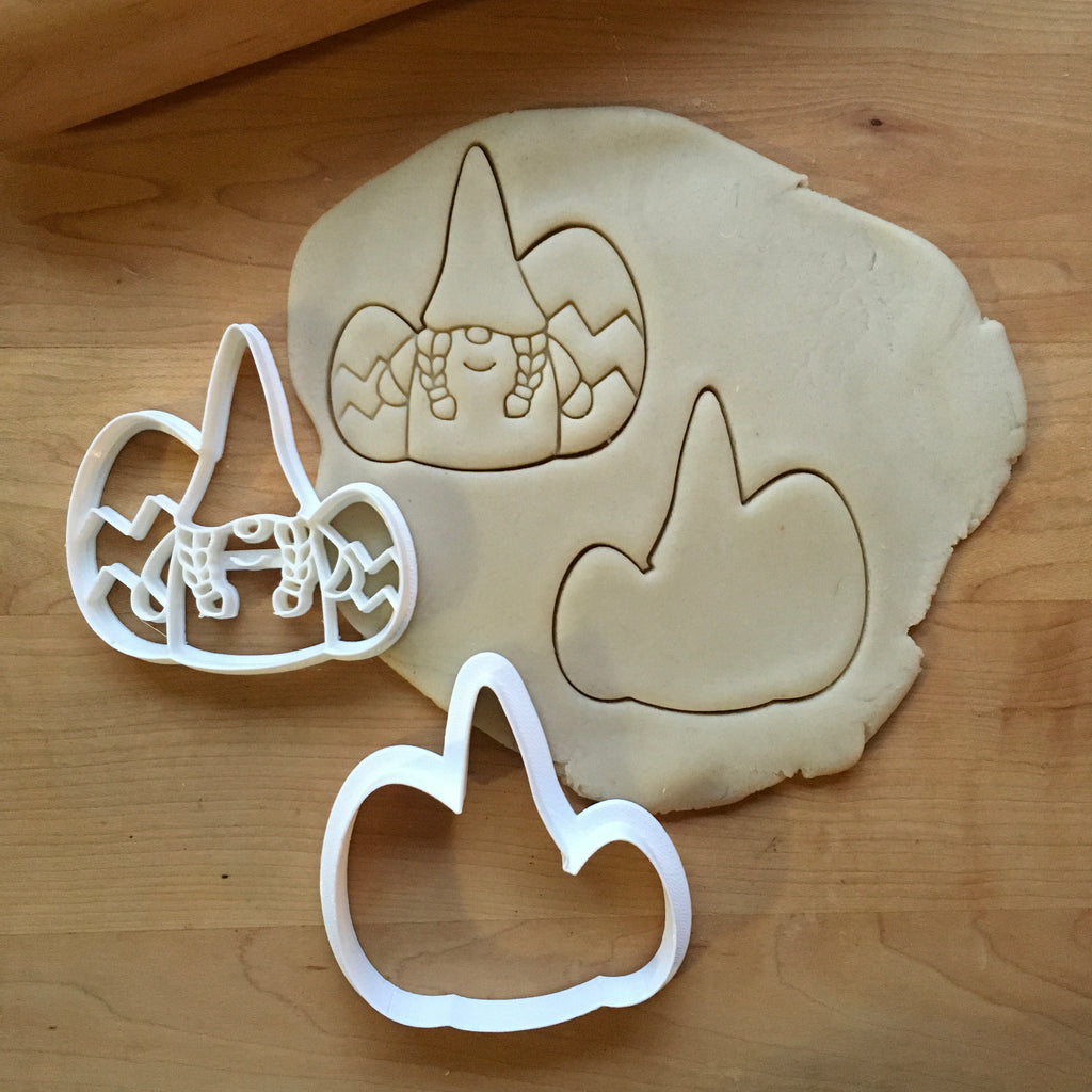 Set of 2 Girl Easter Gnome Cookie Cutters/Dishwasher Safe