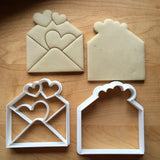 Set of 2 Love Letter Cookie Cutters/Dishwasher Safe