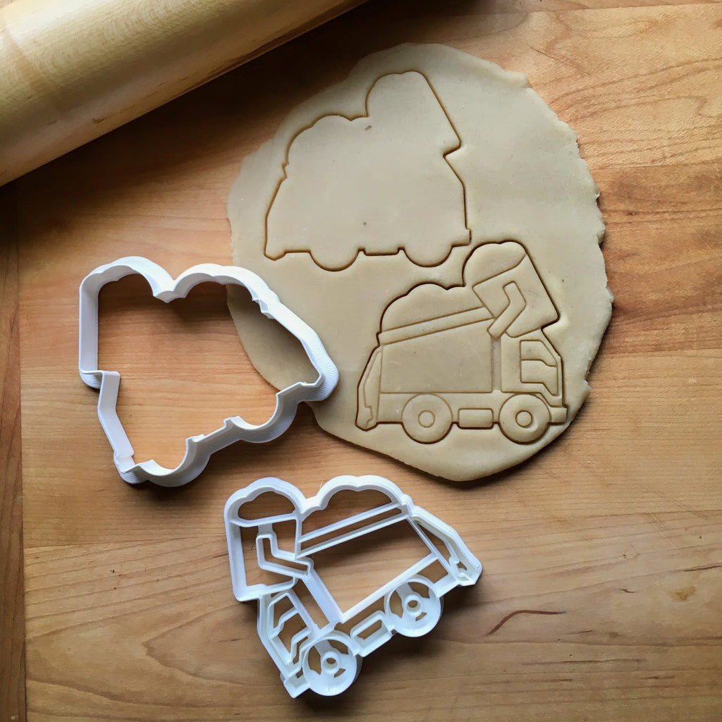 Set of 2 Garbage Truck Cookie Cutters/Dishwasher Safe