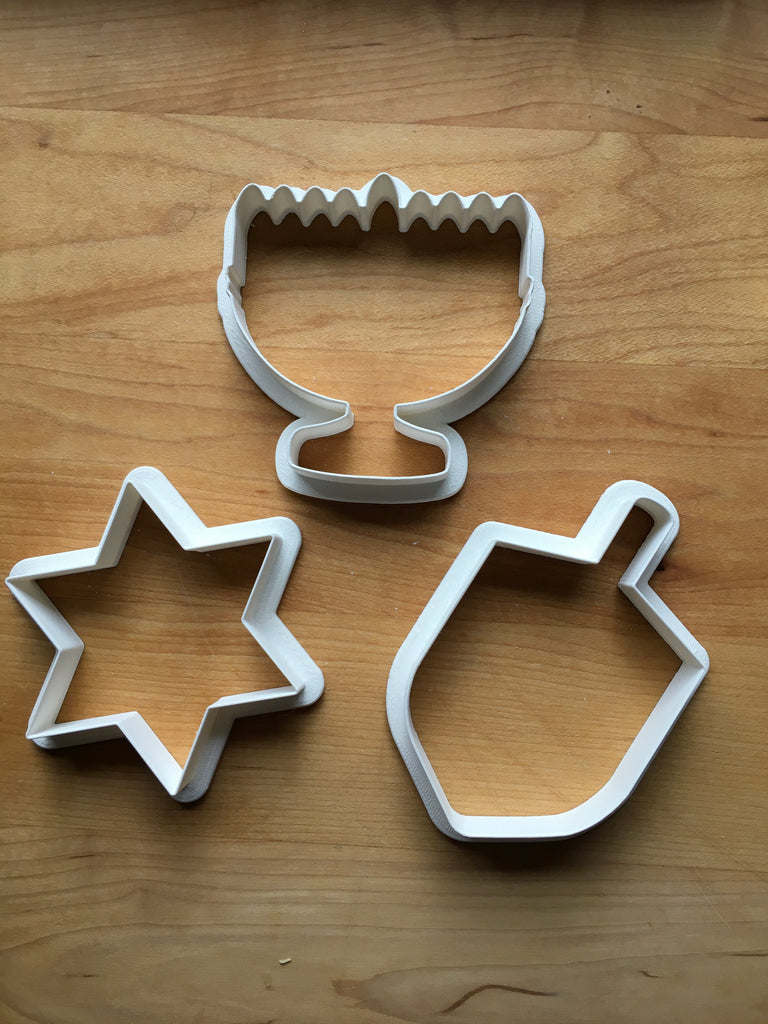 Hanukkah  Set of 3 Cookie Cutters/Dishwasher Safe