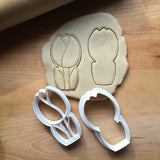 Set of 2 Tulip Cookie Cutters/Dishwasher Safe