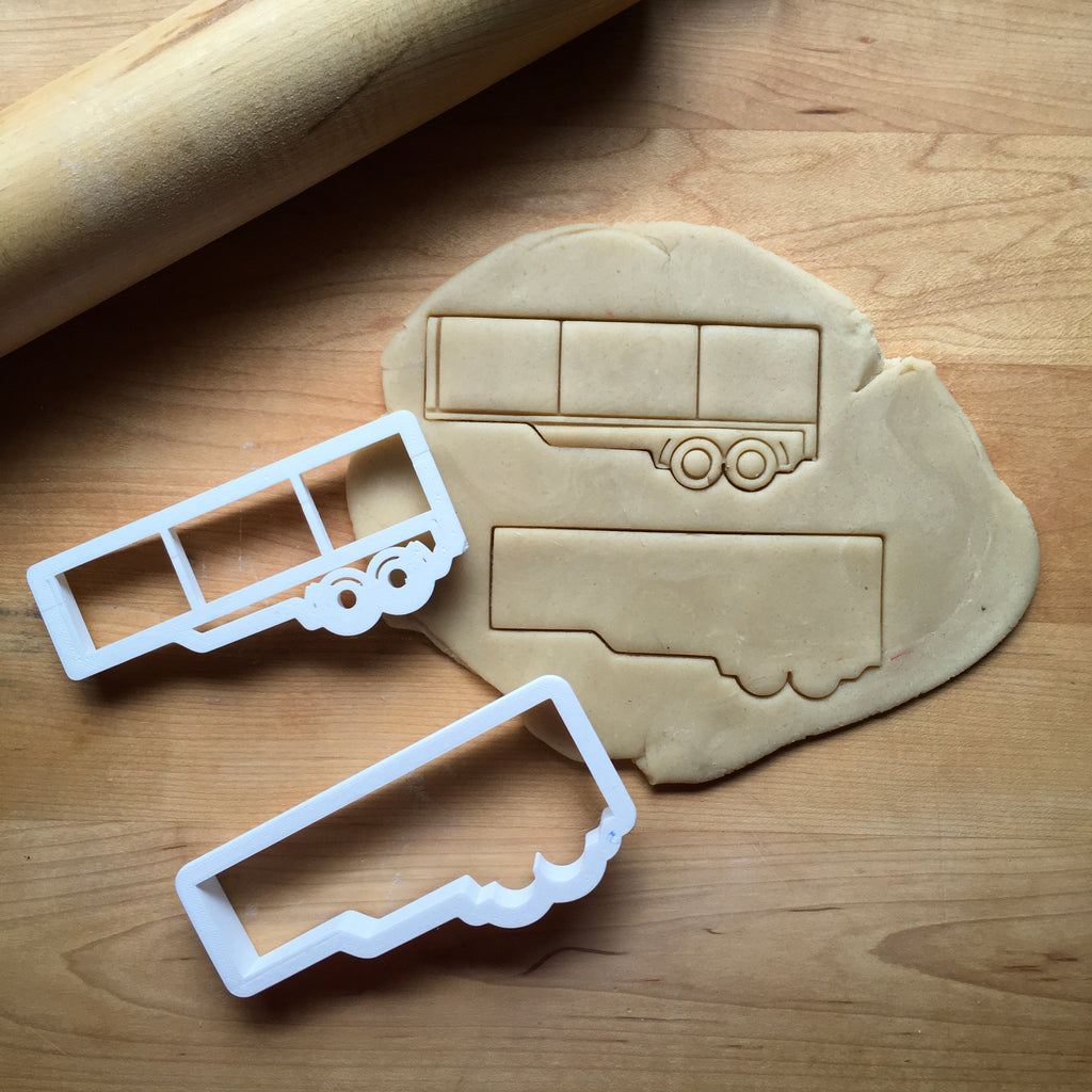 Set of 2 Semi Truck Trailer Cookie Cutters/Dishwasher Safe