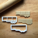 Set of 2 Semi Truck Trailer Cookie Cutters/Dishwasher Safe