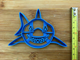 Set of 2 Smiling Shark Face Cookie Cutters/Dishwasher Safe