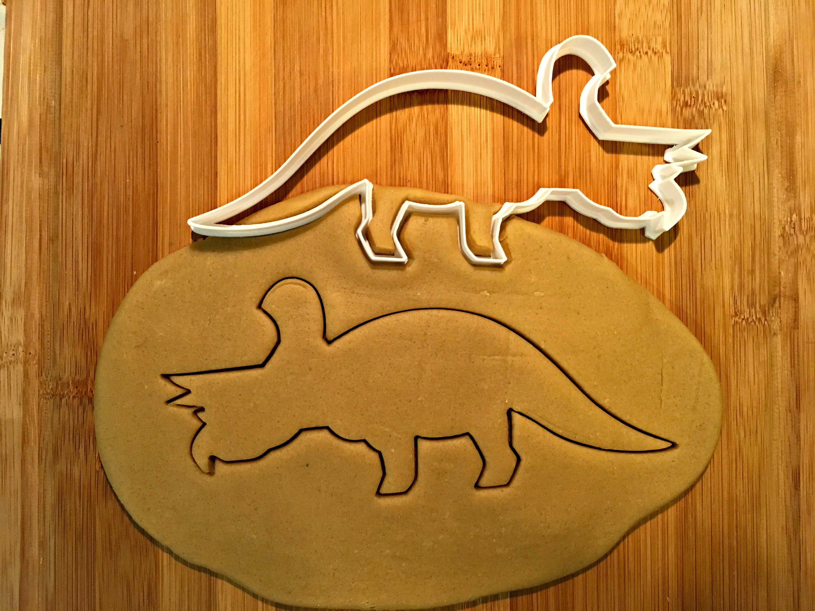 Triceratops Dinosaur Cookie Cutter/Dishwasher Safe