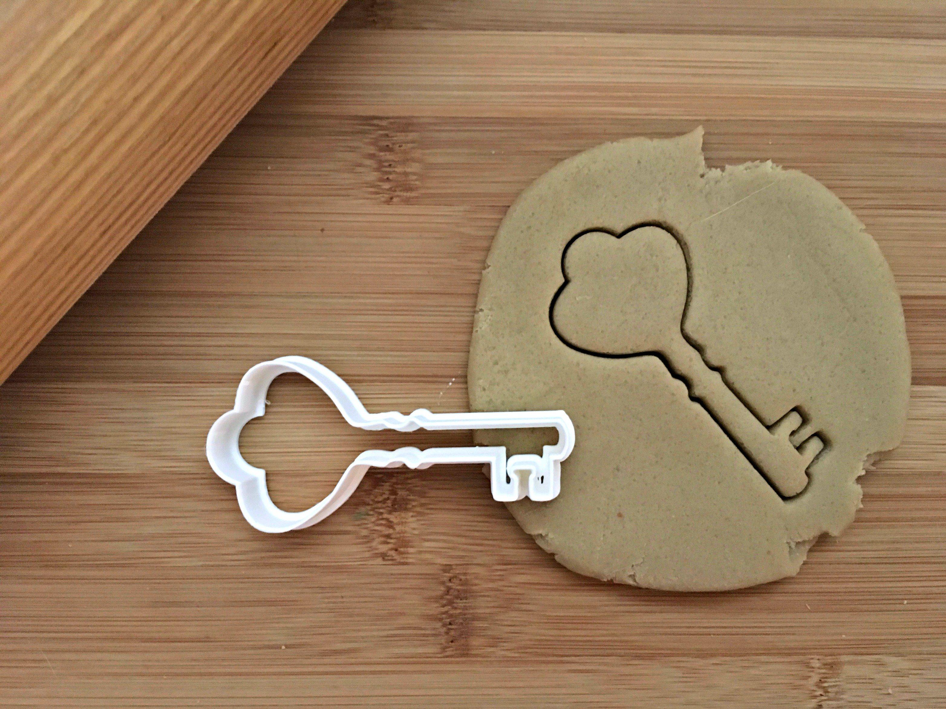 Heart Key Cookie Cutter/Dishwasher Safe