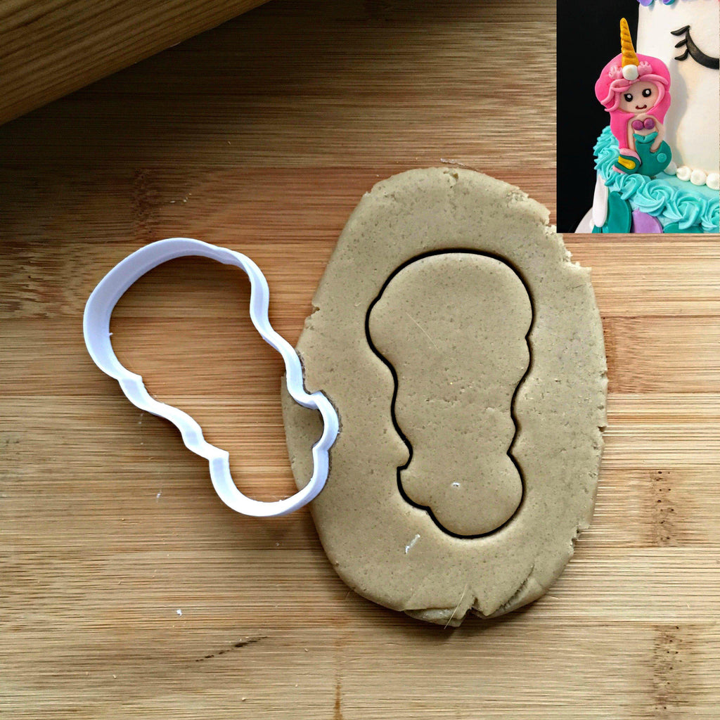 Mermaid Girl Cookie Cutter/Dishwasher Safe