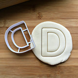 Letter D Cookie Cutter/Dishwasher Safe