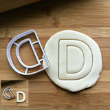 Letter D Cookie Cutter/Dishwasher Safe