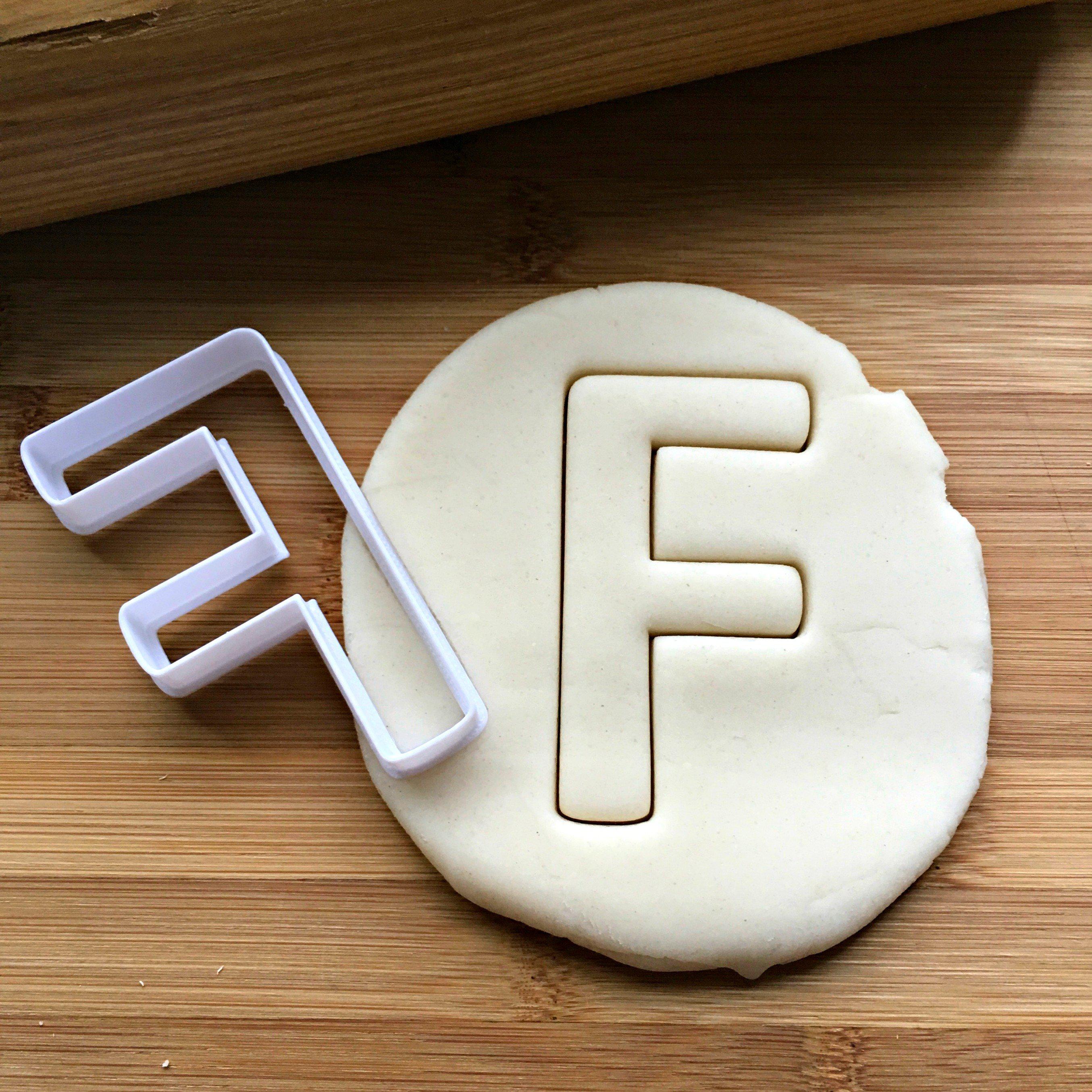 Letter F Cookie Cutter/Dishwasher Safe