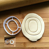 Letter O Cookie Cutter/Creates a Cutout of the Center/Dishwasher Safe