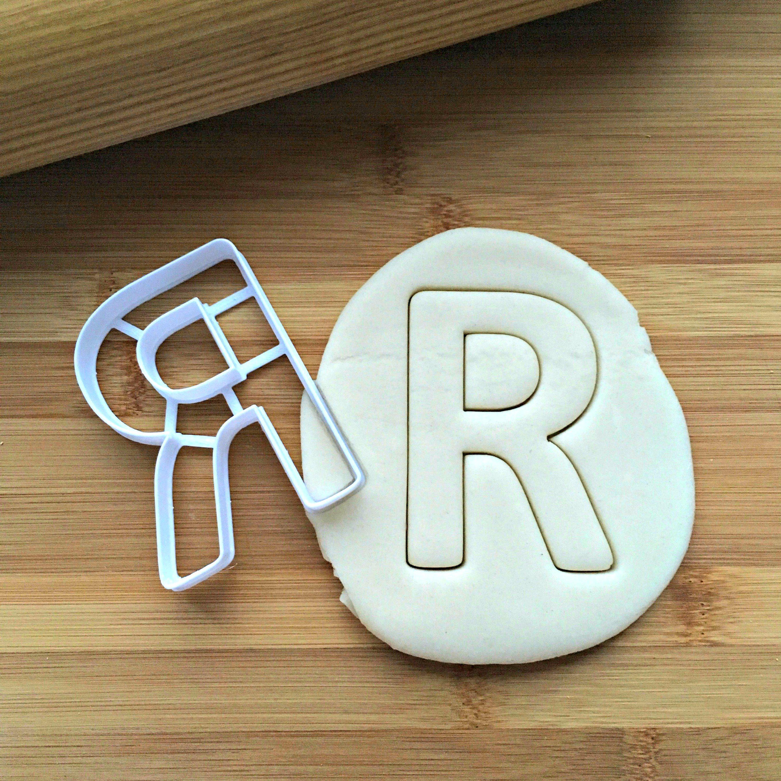 Letter R Cookie Cutter/Dishwasher Safe