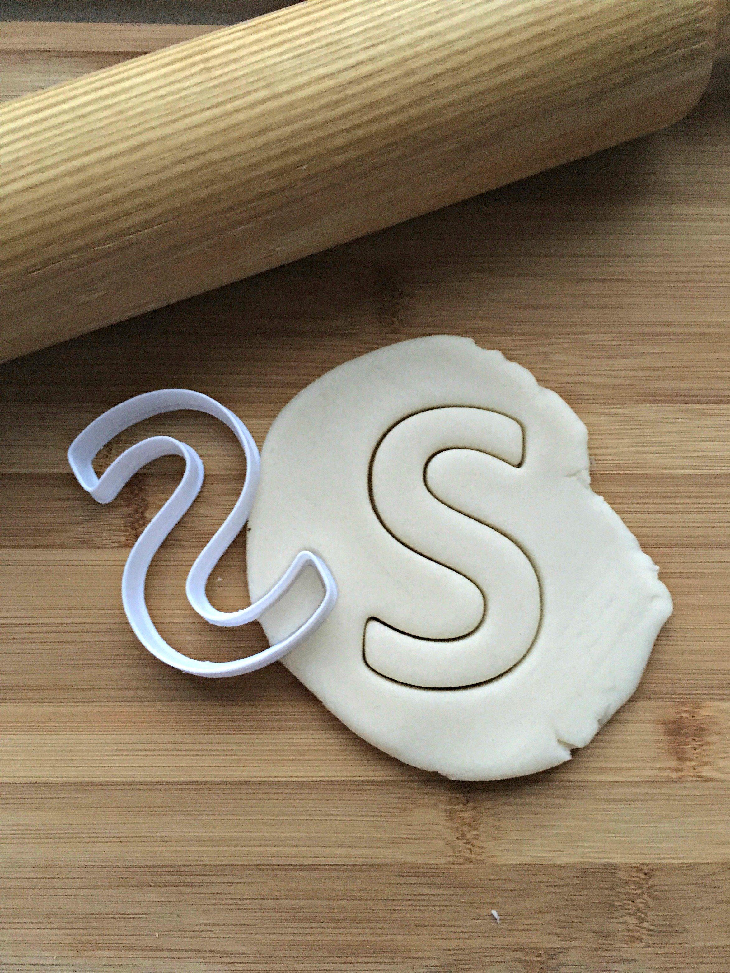 Letter S Cookie Cutter/Dishwasher Safe
